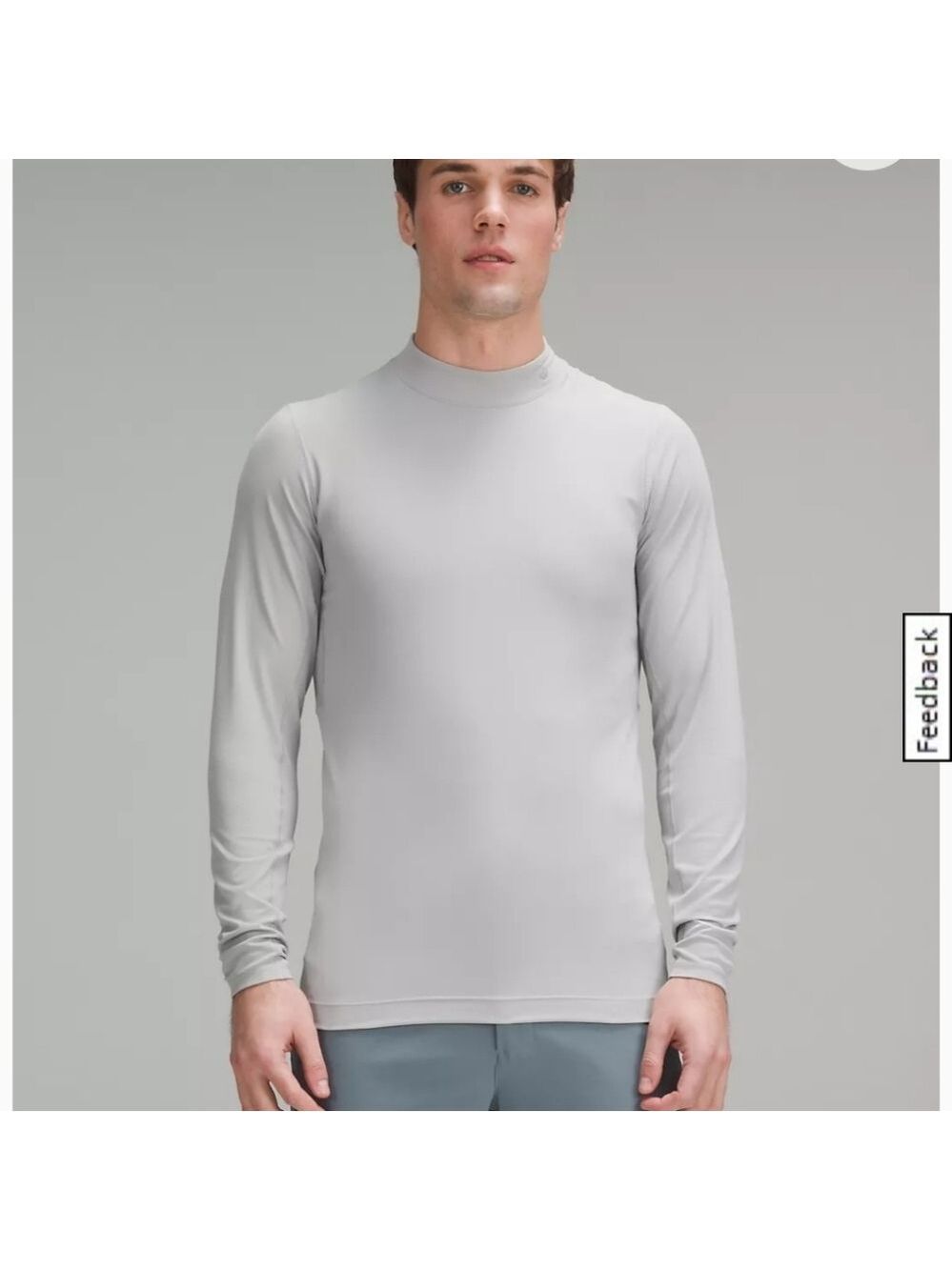 Lululemon athletica men's mint green lightweight mock xl pullover baselyer